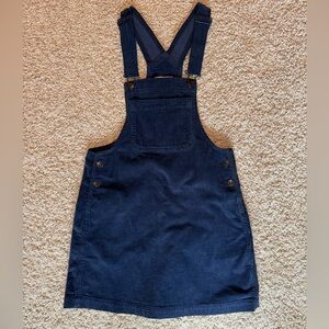 AE Blue Corduroy Overall Dress